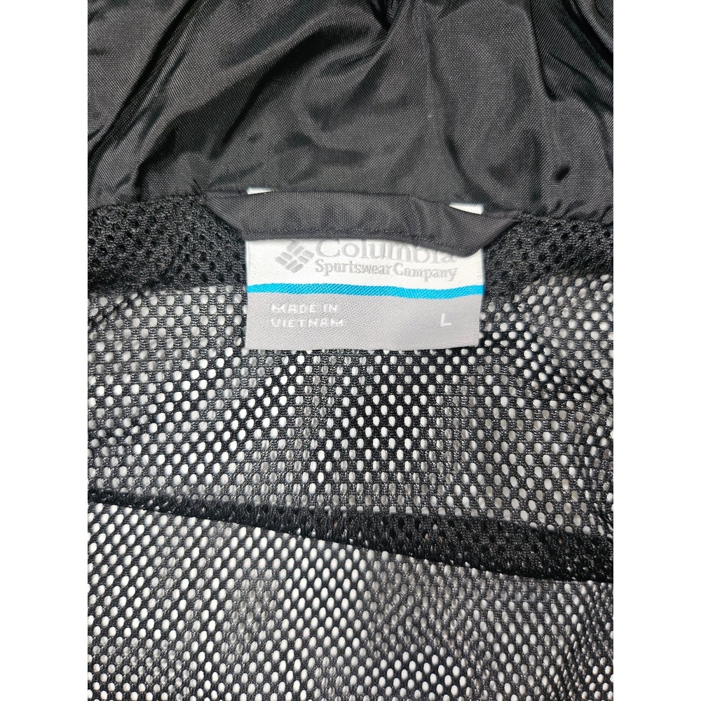 Columbia Mens CWU Omni-Tech Rain Jacket Black Hooded Mesh Lined Lg wind breaker - Picture 6 of 16